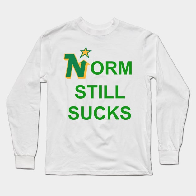 Norm Still Sucks Long Sleeve T-Shirt by rustyskate